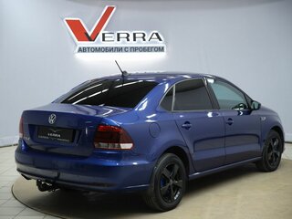 2019 Volkswagen Polo V Рестайлинг, синий, 1050000 рублей, вид 5