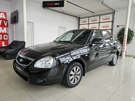 2009 Lada (ВАЗ) Priora I, чёрный, 399000 рублей, вид 1