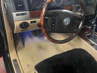 2006 Volkswagen Touareg I, чёрный, 850000 рублей, вид 5