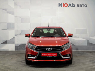 2015 Lada (ВАЗ) Vesta I, красный, 700000 рублей, вид 2