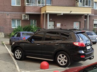 2008 Hyundai Santa Fe II, чёрный, 1180000 рублей, вид 2