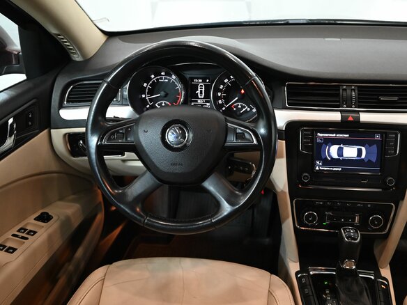 2014 Skoda Superb II Рестайлинг, фиолетовый, 920000 рублей - вид 12