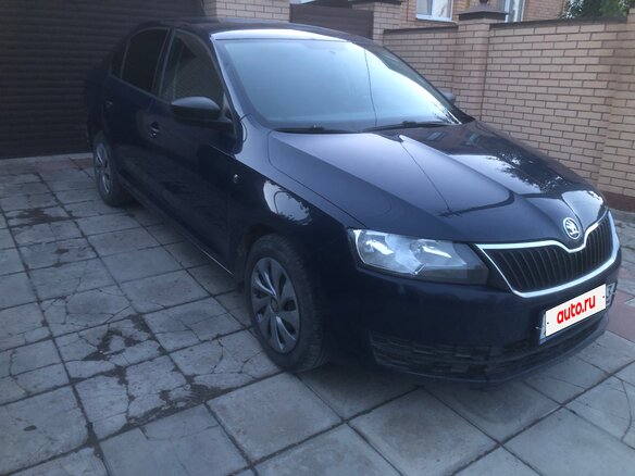 2015 Skoda Rapid I, синий, 735000 рублей - вид 3