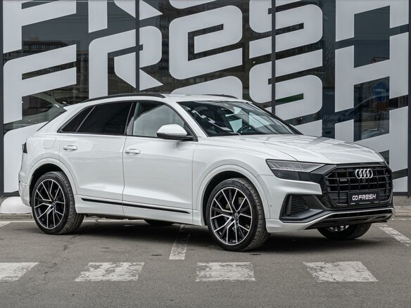 2018 Audi Q8 55 TFSI I (4M), белый