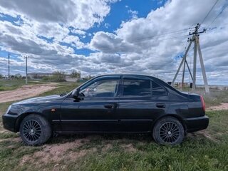 2010 Hyundai Accent ТагАЗ II, чёрный, 450000 рублей, вид 5
