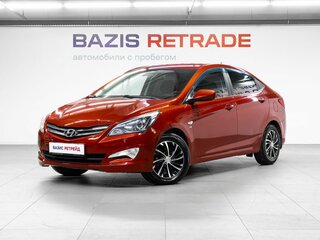 2015 Hyundai Solaris I Рестайлинг, красный, 1219000 рублей, вид 1