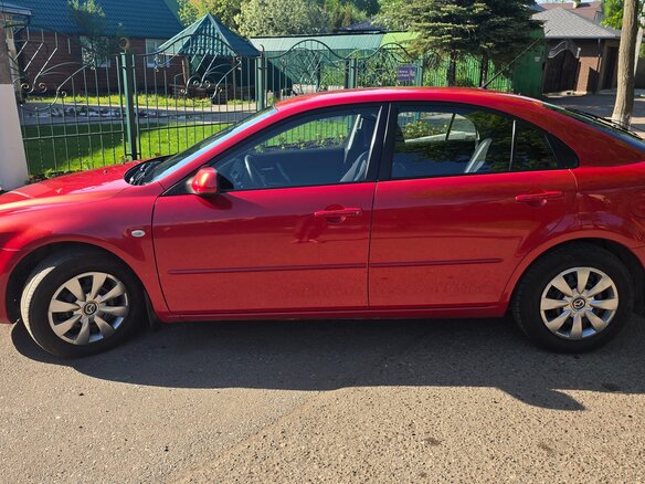 2007 Mazda 6 I (GG) Рестайлинг, красный, 425000 рублей - вид 1
