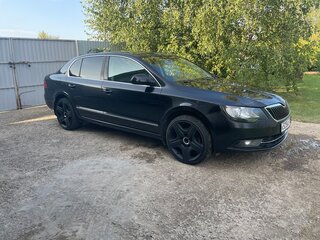 2014 Skoda Superb DSG II Рестайлинг, чёрный, 1100000 рублей, вид 4