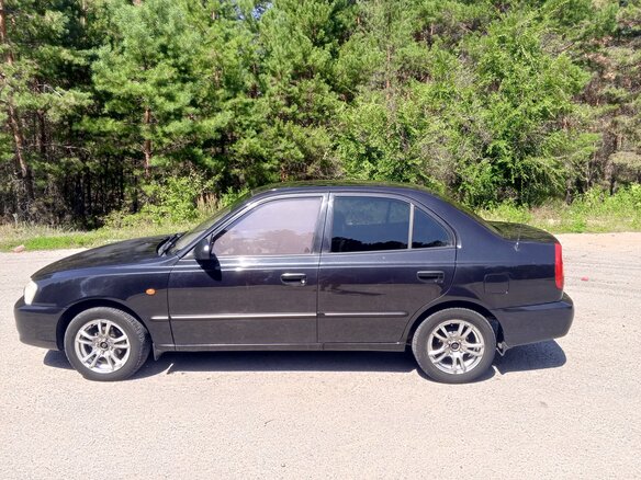 2008 Hyundai Accent ТагАЗ II, чёрный, 600000 рублей - вид 6