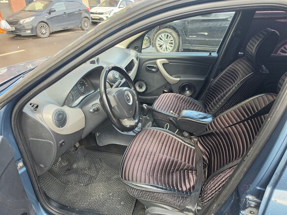 2010 Renault Logan I Рестайлинг, синий, 250000 рублей - вид 5