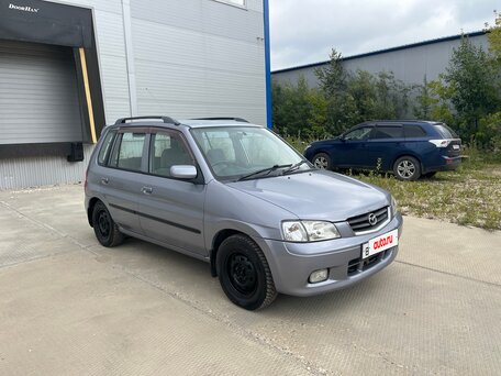 2002 Mazda Demio I (DW), голубой, 285000 рублей, вид 3