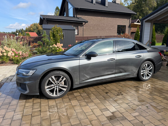 2021 Audi A6 45 TFSI V (C8), серый, 4150000 рублей - вид 5