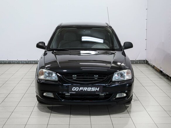 2008 Hyundai Accent ТагАЗ II, чёрный - вид 2