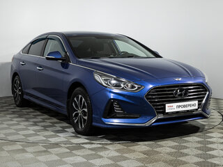 2017 Hyundai Sonata VII (LF) Рестайлинг, голубой, 1850000 рублей, вид 3