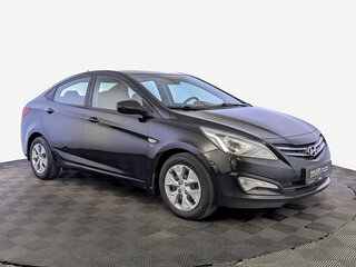 2016 Hyundai Solaris I Рестайлинг, чёрный, 865000 рублей, вид 3