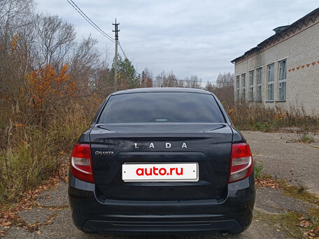 2019 Lada (ВАЗ) Granta I Рестайлинг, чёрный, 410000 рублей, вид 5