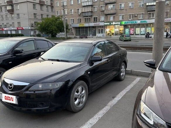 2004 Mazda 6 I (GG), чёрный - вид 1