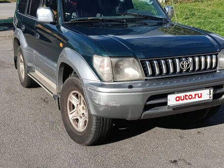 1997 Toyota Land Cruiser Prado 90 Series, зелёный, 770000 рублей, вид 3