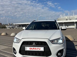 2014 Mitsubishi ASX I Рестайлинг, белый, 1150000 рублей, вид 1