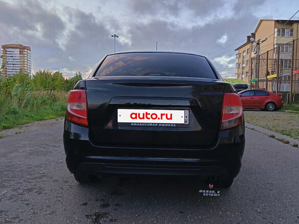 2020 Lada (ВАЗ) Granta I Рестайлинг, чёрный, 580000 рублей - вид 3