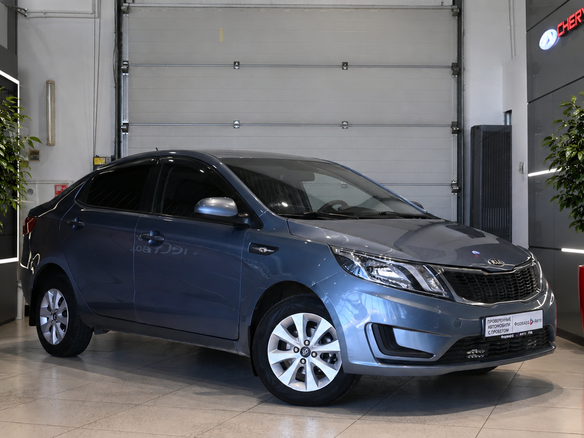 2013 Kia Rio III, голубой, 629000 рублей