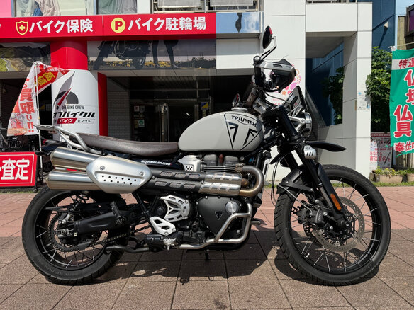 2024 Triumph Scrambler, серый - вид 9