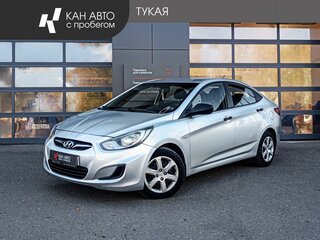 2012 Hyundai Solaris I, серебристый, 785000 рублей, вид 1