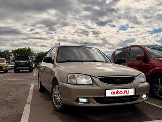 2003 Hyundai Accent ТагАЗ II, бежевый, 345000 рублей, вид 2