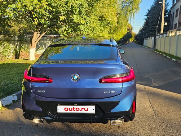 2022 BMW X4 20i II (G02) Рестайлинг, синий, 6190000 рублей - вид 1