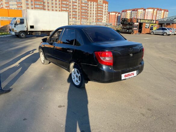 2012 Lada (ВАЗ) Granta I, чёрный - вид 3