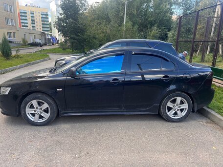 2012 Mitsubishi Lancer X Рестайлинг, чёрный, 900000 рублей, вид 4