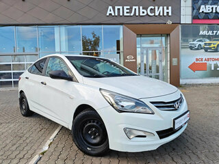 2014 Hyundai Solaris I Рестайлинг, белый, 622200 рублей, вид 1