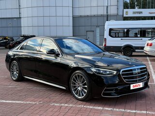 2021 Mercedes-Benz S-Класс 500 Long 4MATIC VII (W223), чёрный, 12480000 рублей, вид 2