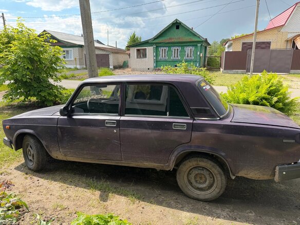 2002 Lada (ВАЗ) 2107, фиолетовый, 70000 рублей - вид 5