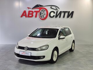 2012 Volkswagen Golf VI, белый, 610000 рублей, вид 3