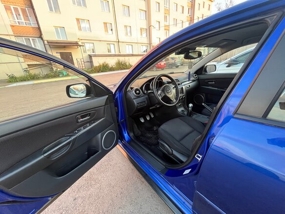 2007 Mazda 3 I (BK) Рестайлинг, синий, 660000 рублей - вид 8