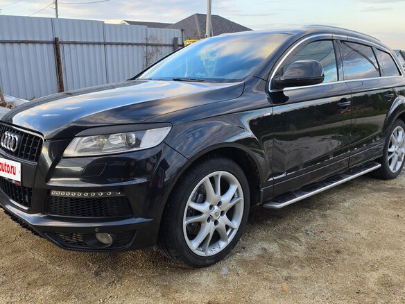 2008 Audi Q7 I (4L), чёрный, 1300000 рублей