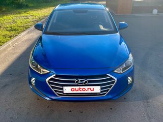 2018 Hyundai Elantra VI (AD), синий, 1200000 рублей, вид 4