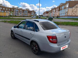 2013 Lada (ВАЗ) Granta I, серебристый, 365000 рублей, вид 4