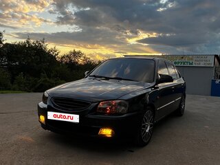 2009 Hyundai Accent ТагАЗ II, чёрный, 399999 рублей, вид 4