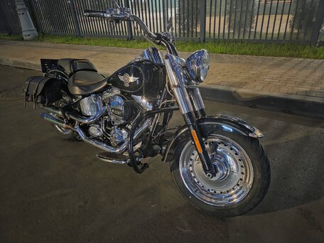 2017 Harley-Davidson Fat Boy, чёрный, 1130000 рублей, вид 3