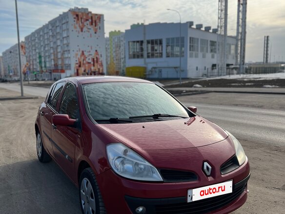 2008 Renault Clio III, красный, 390000 рублей