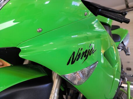 2006 Kawasaki ZX-10R Ninja, зелёный, 600000 рублей, вид 5