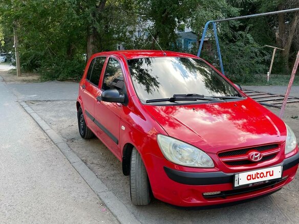 2007 Hyundai Getz I Рестайлинг, красный, 400000 рублей - вид 4