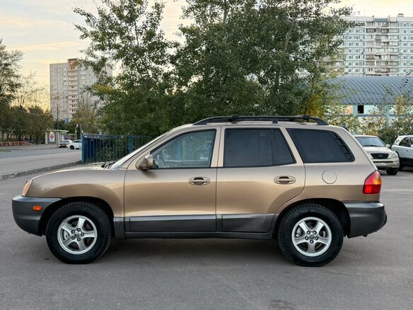 2004 Hyundai Santa Fe I, золотистый, 515000 рублей - вид 7