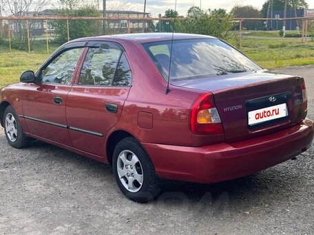 2004 Hyundai Accent ТагАЗ II, красный, 310000 рублей, вид 5