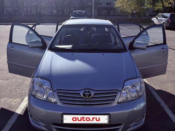 2004 Toyota Corolla IX (E120, E130) Рестайлинг, голубой