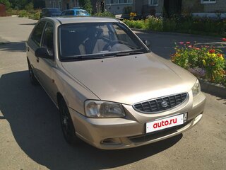 2005 Hyundai Accent ТагАЗ II, бежевый, 350000 рублей, вид 2