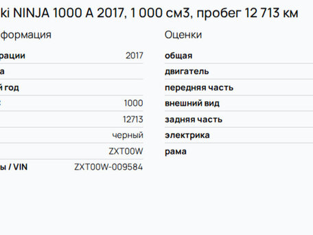 2018 Kawasaki Ninja 1000, чёрный, 995000 рублей, вид 5