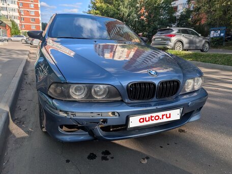 2001 BMW 5 серии 520i IV (E39) Рестайлинг, синий, 500000 рублей, вид 1